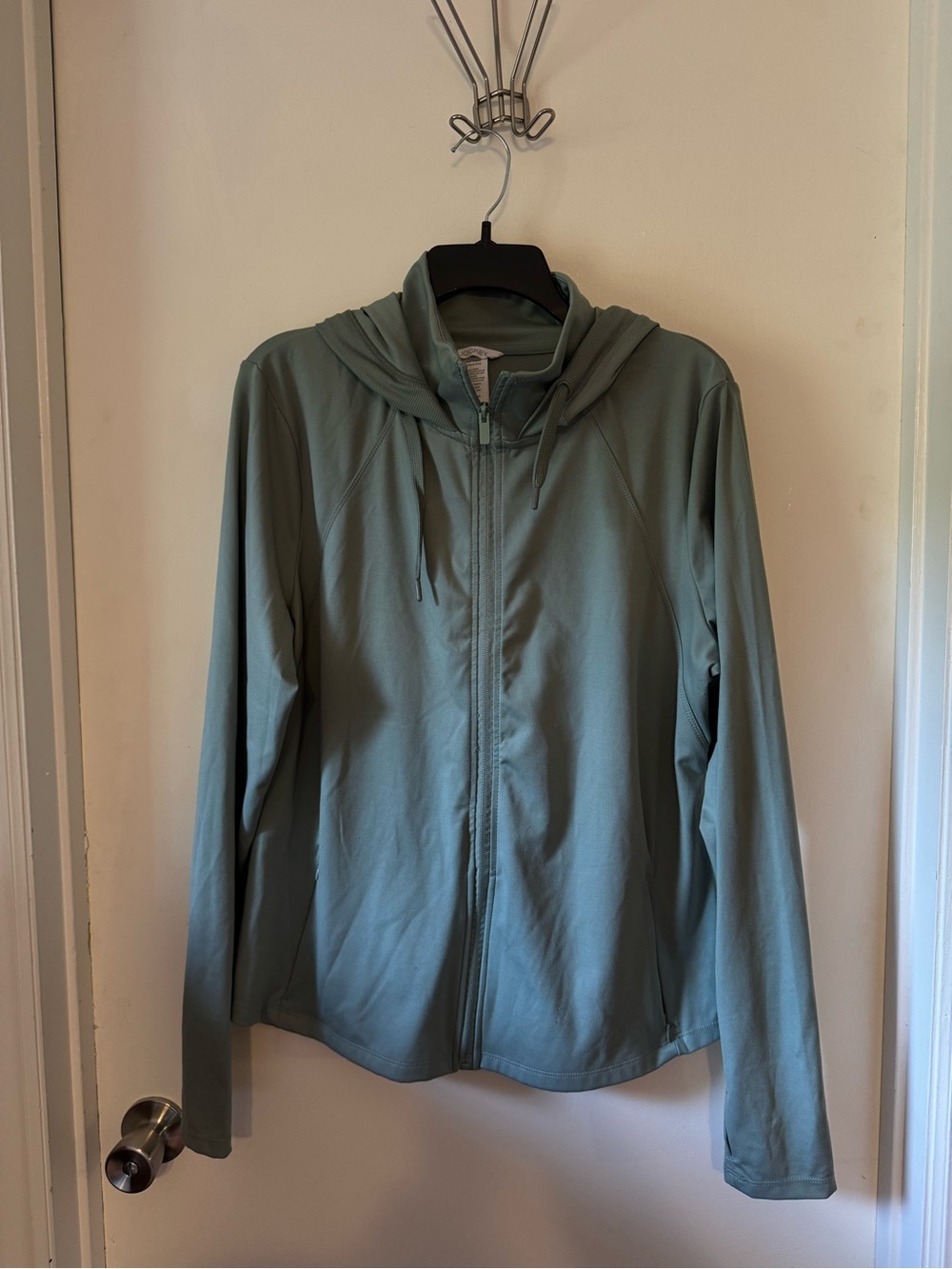 Jockey Light Sage Green Women's Zip Hoodie Jacket